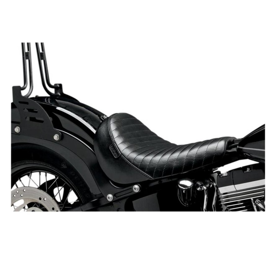 seat solo Bare Bone pleated Fits: > 11-13 Softail FXS Blackline; 11-17 FLS/S Softail Slim