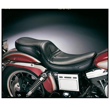 Le Pera seat Maverick Full Length 2-up Smooth 06-17 FLD/FXD Dyna