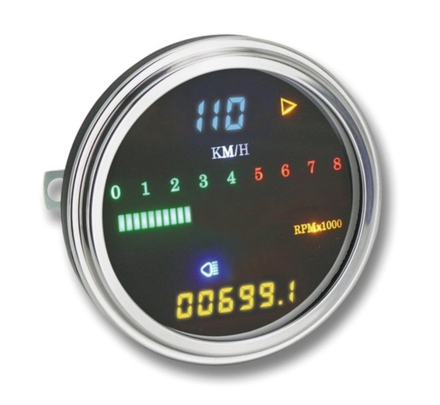 digitalen Tacho / Drehzahlmesser seilgetriebenen Taco Motos Amsterdam