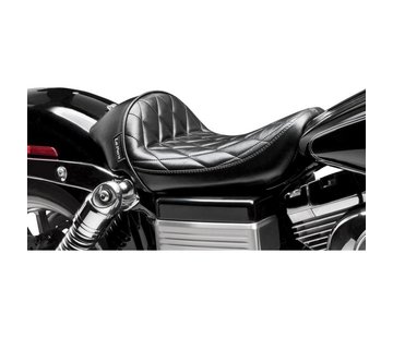 Le Pera seat solo Stubs Cafe Seat - Diamond - Black - FXD '06-'17Dyna