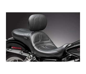 Le Pera Seat Maverick 2-up Smooth Backrest 06-17 Dyna FLD/FXD