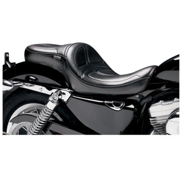 Le Pera Seat Maverick LT 2-up Smooth 04-06 and 10-22 XL Sportster Custom with 4.5 Gallon Tank.