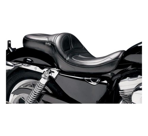 Le Pera Seat Maverick LT 2-up Smooth 04-06 and 10-22 XL Sportster Custom with 4 5 Gallon Tank