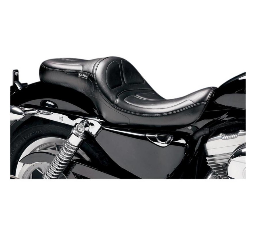 Seat Maverick LT 2-up Smooth 04-06 and 10-22 XL Sportster Custom with 4 5 Gallon Tank