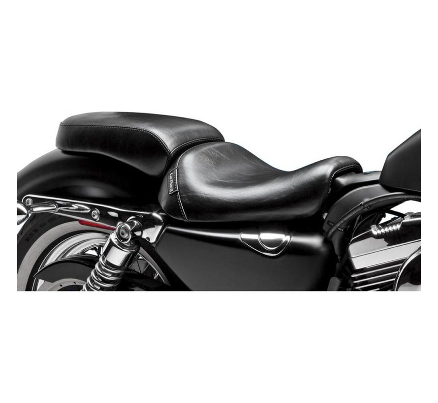 seat solo Pillion Pad Bare Bone Smooth 04-06 and 10-16 Sportster XL with 3 3 Gallon Tank