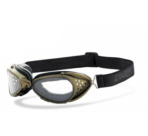 Helly Goggle zonnebril jager helder antiek Past op:> alle Bikers