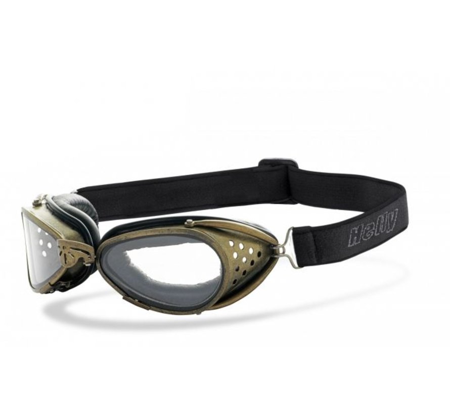 Goggle zonnebril jager helder antiek Past op:> alle Bikers