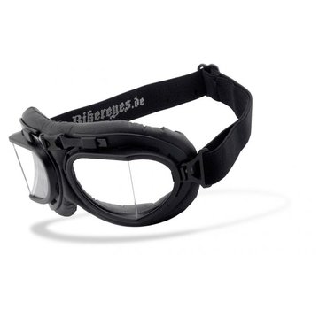 Helly Goggle Zonnebril RB 2 - Zwart helder Past op:> alle Bikers