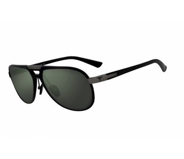 KHS Goggle Lunettes de soleil Tactical Optics forme aviateur classique - gris / vert Convient à:> tous les motards
