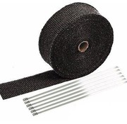 MCS Exhaust insulating wrap. 2" wide black Fits: > Universal