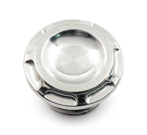 Rough Crafts gas tank gas cap Groove - Polished Fits: > 96-20 Harley Davidson vented gas cap