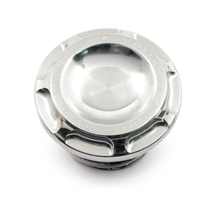 gas tank gas cap Groove - Polished Fits: > 96-20 Harley Davidson vented gas cap