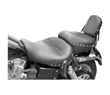 Mustang seat Wide Studded 2-up Plain 96-03 FXD/WG