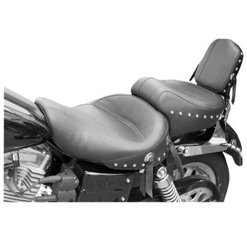 Mustang seat Wide Studded 2-up Plain 96-03 FXD/WG