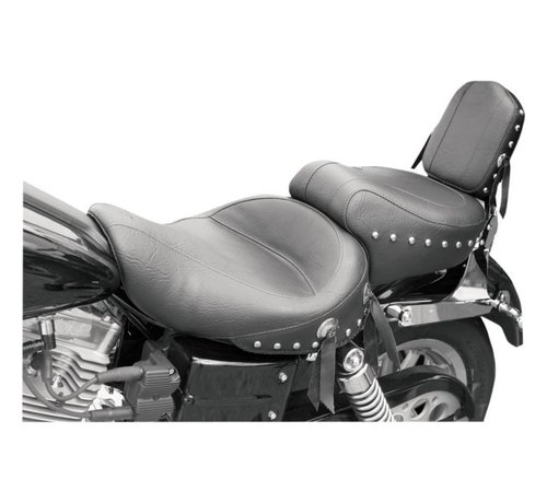 Mustang seat Wide Studded 2-up Plain 96-03 FXD/WG