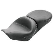 Mustang Asiento Touring biplaza con tachuelas anchas Compatible con:> 97-07 FLHR