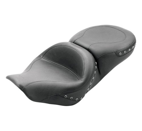 Mustang Wide Studded 2-Up Touring Seat Fits:> 97-07 FLHR