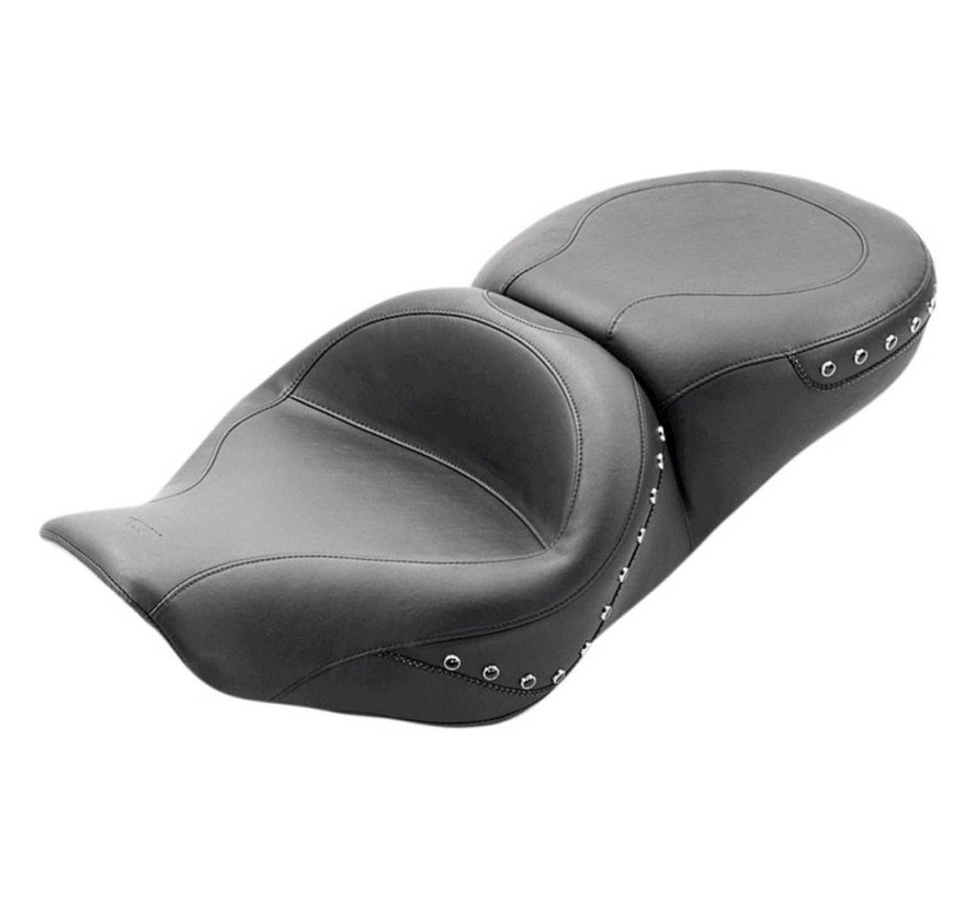 Wide Studded 2-Up Touring Seat Fits:> 97-07 FLHR