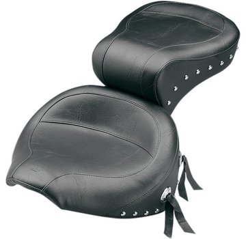 Mustang Asiento ancho con tachuelas 2-up Tour para:> 84-99 Softail