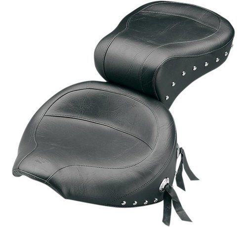 Mustang Seat Wide Studded 2-up Tour Past op:> 84-99 Softail