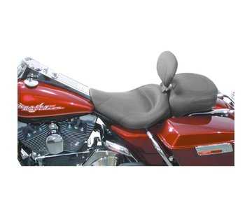 Mustang seat solo Wide Touring Smooth with Driver Backrest FLHR/FLHX