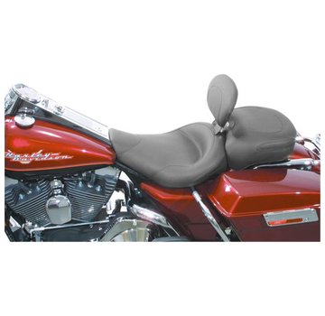 Mustang seat solo Wide Touring Smooth with Driver Backrest FLHR/FLHX