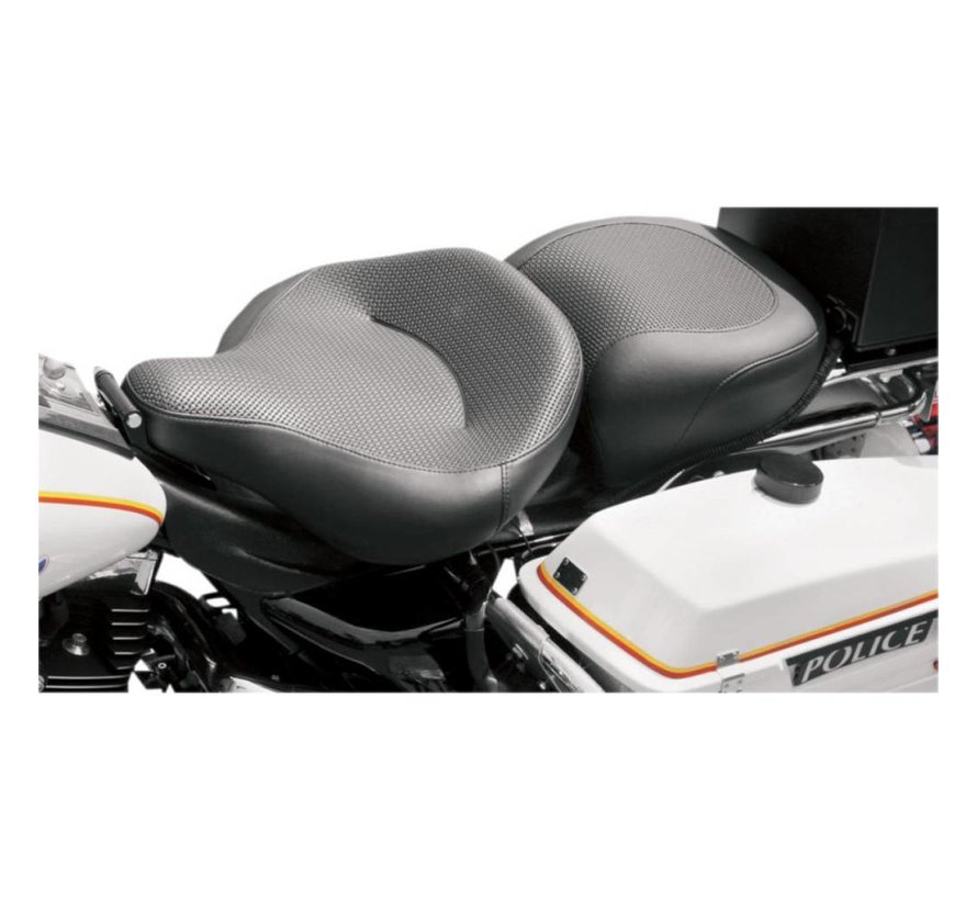 Seat Solo Passager Pillion Pad Texturé Encastré Arrière - FLHP