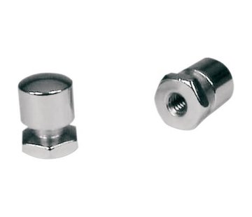 Mustang Mounting Nut Seat Fits: > 99-20 Road King; 99-18 Softail with a fender stud plate
