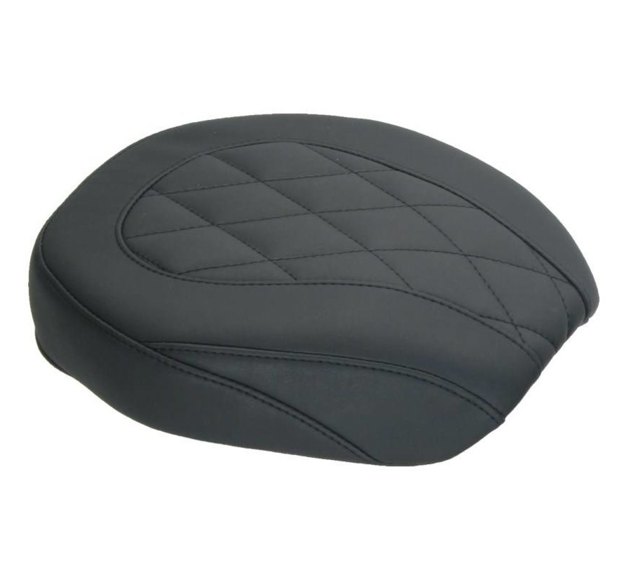 Pillion pad Wide Tripper™ Passenger Seat in Diamond Pattern Fits: > 06-17 Dyna