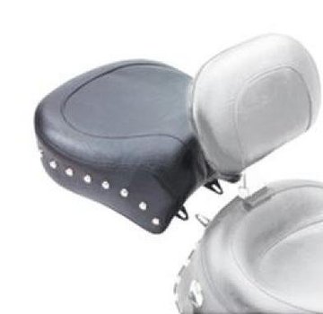 Mustang seat solo WIDE STUDDED RECESSED REAR Dyna & WIDE GLIDE 2006-2017