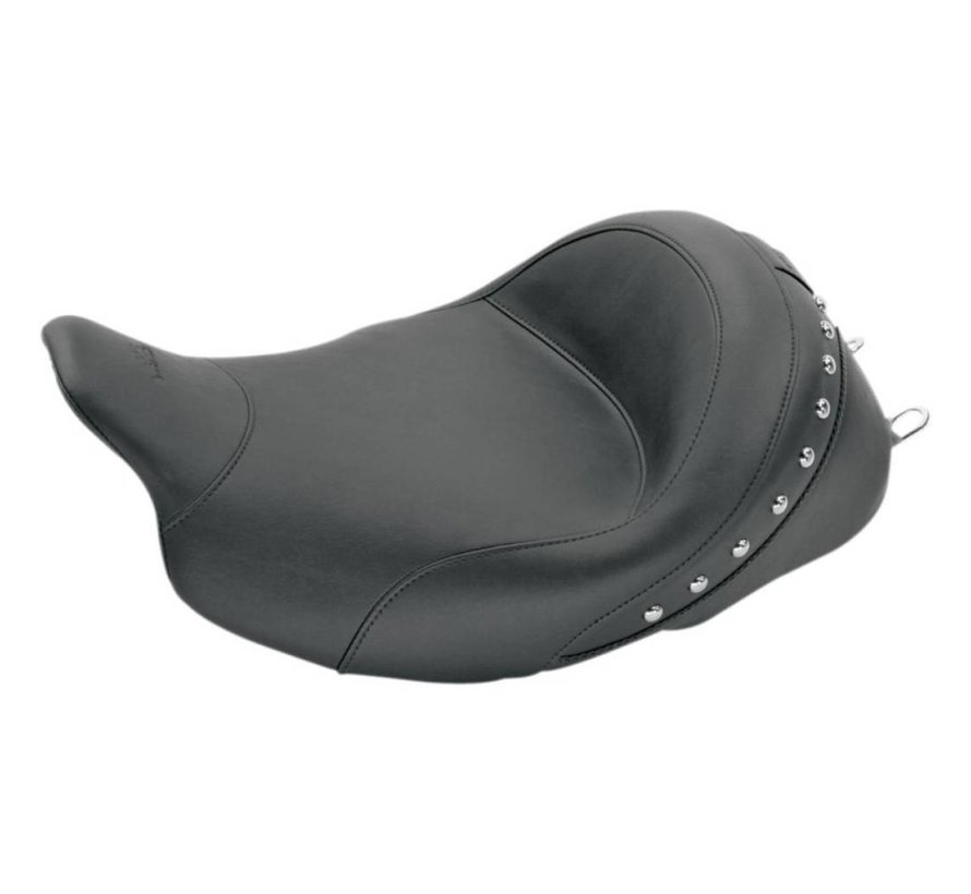 Selle solo cloutée clous chromés FLHT/FLTR/FLHX/FLHR 2008-2022