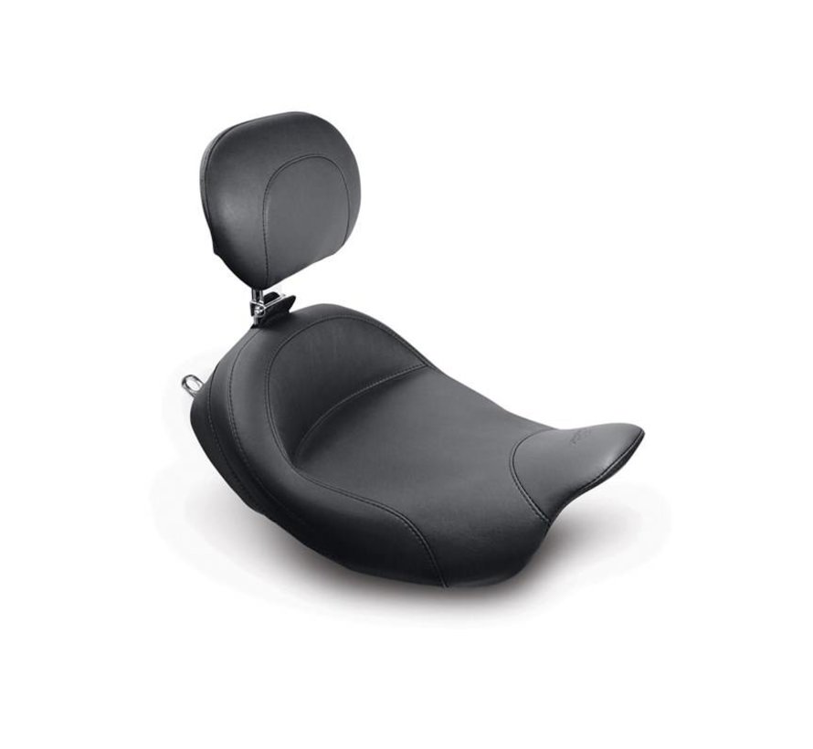 asiento solo Vintage con respaldo de conductor FLHT/FLTR/FLHX/FLHR 2008-2022