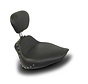 Studded Sport Solo Seat with Backrest Fits:> Softail 2000-2017 [Fender Mount]