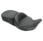 selle Super Touring FLH/FLT monobloc FLHT/FLTR/FLHR/FLHX goujons chromés avec récepteur uniquement 2008-2022