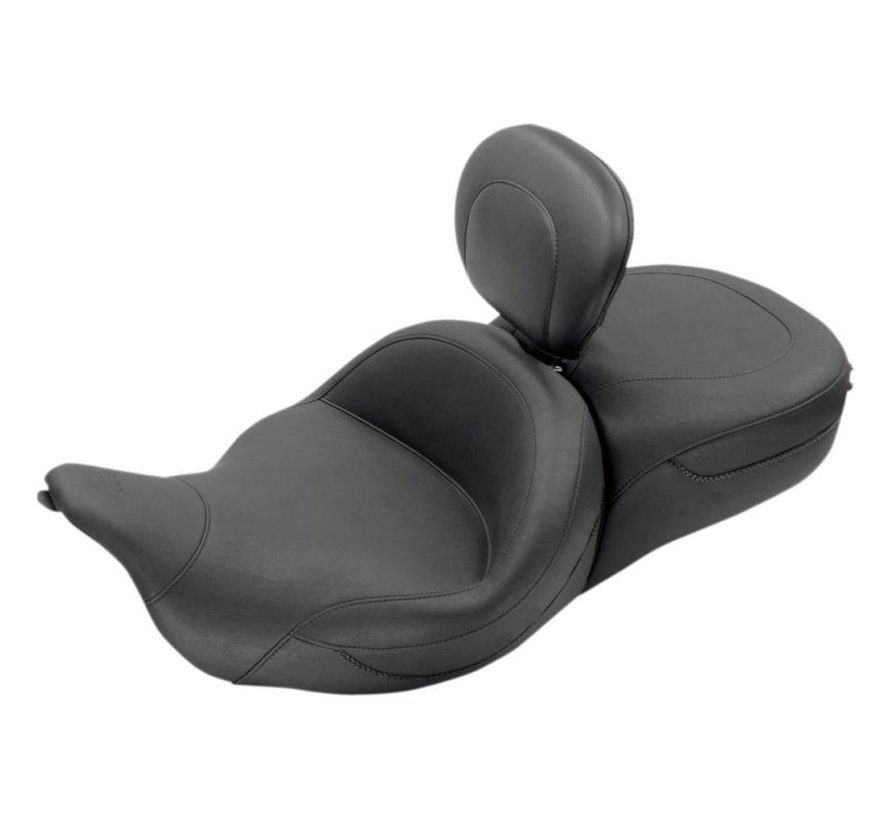 seat Super Touring FLH/FLT One-Piece Vintage with Driver Backrest FLHT/FLTR/FLHR/FLHX 2008-2022