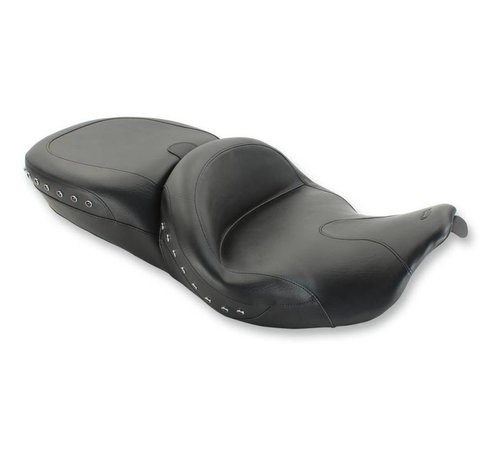 Mustang Selle en vinyle cloutée Summit Touring 2-Up Compatible avec : Touring 2008-2022