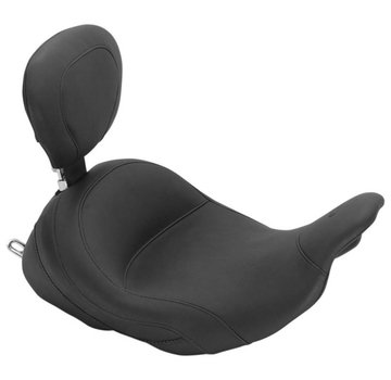 Mustang asiento solo LowDown ™ Vintage con respaldo del conductor Se adapta a:> 08-22 Touring