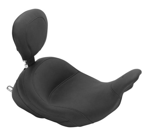 Mustang seat solo LowDown™ Vintage with Driver Backrest Fits: > 08-22 Touring
