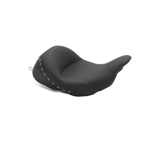 Mustang seat solo LowDown™ with Black Pearl-Centered Studs for FL Touring 2009-2022