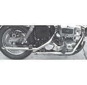 Cycle Shack exhaust drag pipes for late shovelhead 1971-1984 FX FXE FXB FXEF FXWG. (only 1 in stock)