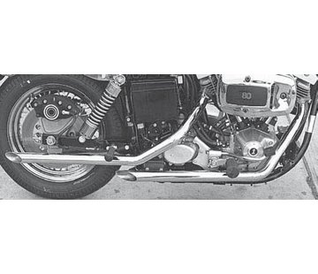 Cycle Shack exhaust drag pipes for late shovelhead 1971-1984 FX FXE FXB FXEF FXWG. (only 1 in stock)