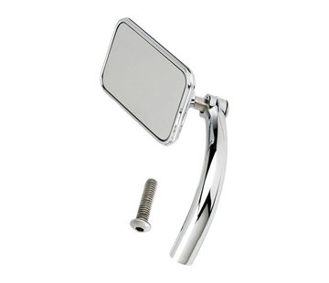 Biltwell Miroir utilitaire rectangulaire - Chrome ou Noir