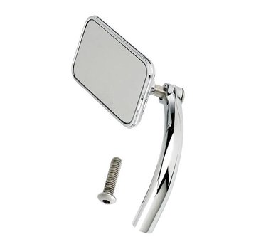 Biltwell Miroir utilitaire rectangulaire - Chrome ou Noir