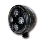 Motorcyclestorehouse koplamp LED zwart of chroom