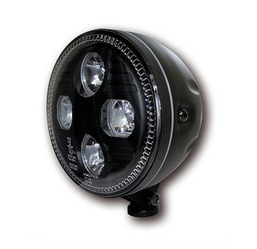 MCS headlight LED black or chrome