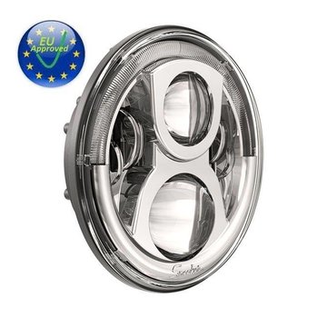 Speaker unité de projecteur LED 7 pouces - Chrome ou Noir