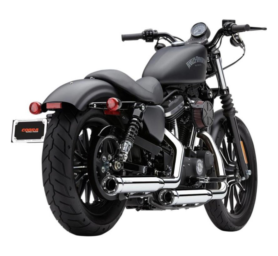 Auspuff RPT Slip-Ons Schalldämpfer 3 Zoll Chrom oder Schwarz - Passend für:> 07-13 Sportster XL