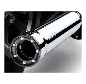 Cobra exhaust RPT slip-ons Mufflers 3 inch Chrome or Black - for 08‑16 FXDF 10‑16 FXDWG