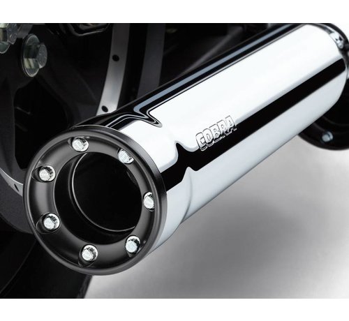 Cobra RPT Mufflers Chrome ou Noir - 95-16 FLHT / FLHR / FLHX / FLTR et H-D FL Trike (sauf 15-16 FLRT)