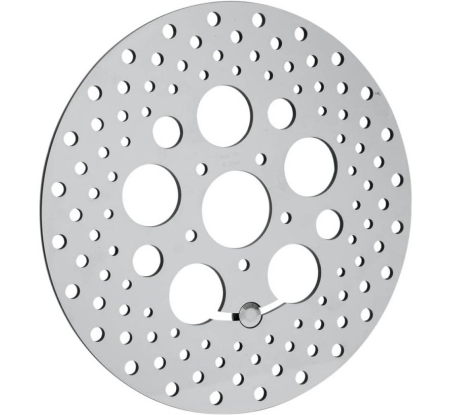 brake rotor polished stainless steel drilled - 08-13 FLHT FLHR FLHX FLTR/X